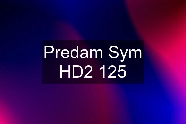 Predam Sym HD2 125