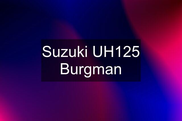 Suzuki UH125 Burgman