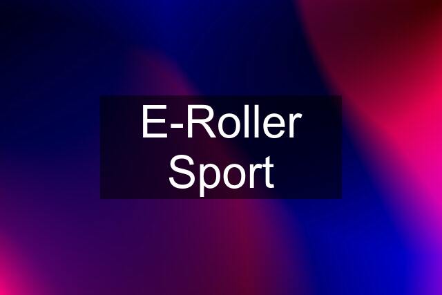 E-Roller Sport