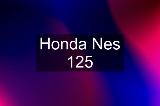 Honda Nes 125