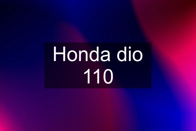 Honda dio 110