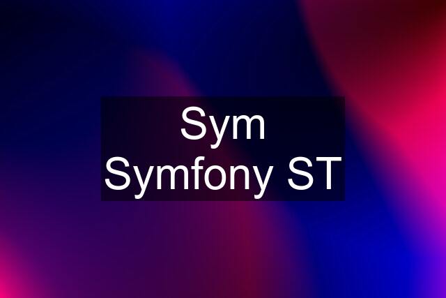 Sym Symfony ST