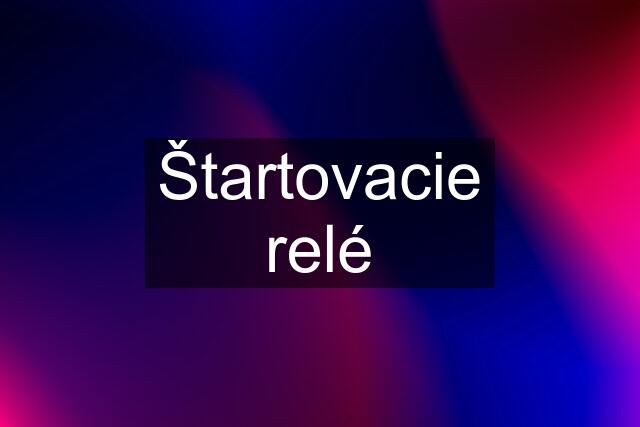 Štartovacie relé