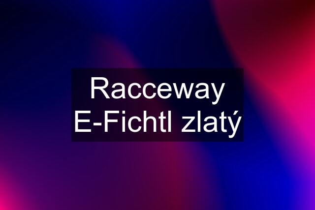 Racceway E-Fichtl zlatý