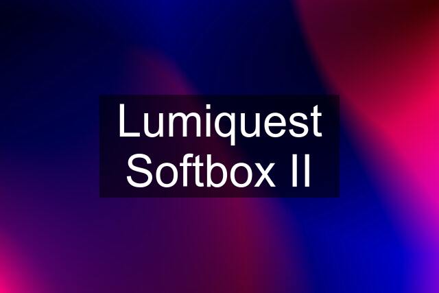 Lumiquest Softbox II