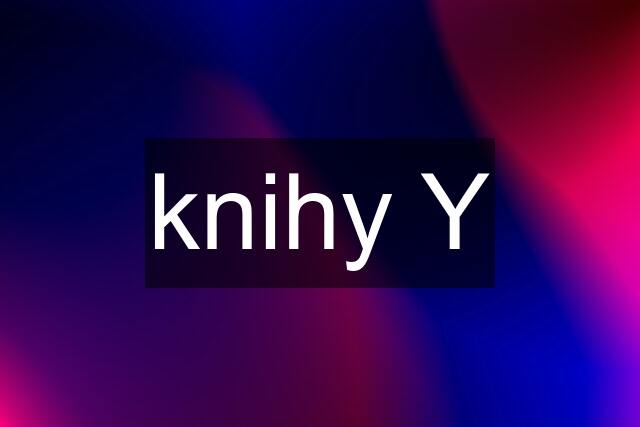 knihy Y