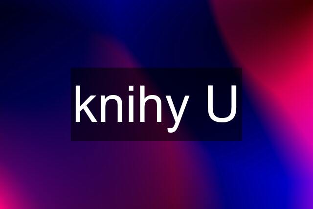 knihy U