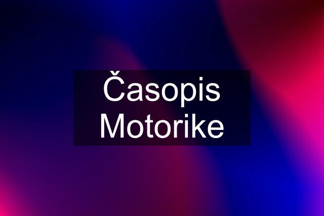 Časopis Motorike