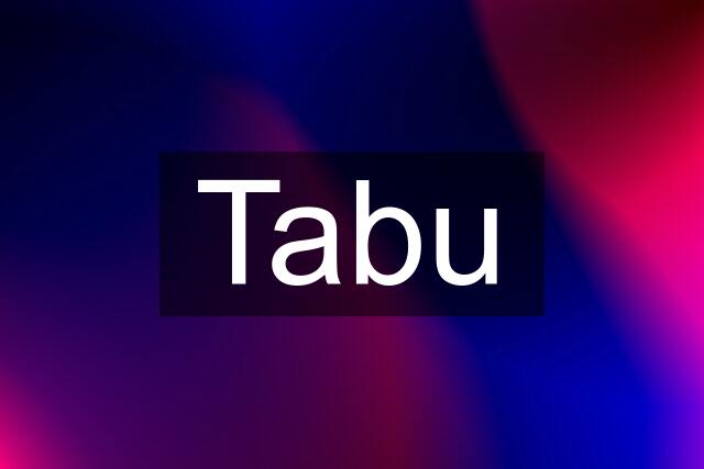 Tabu