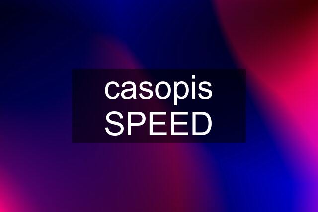 casopis SPEED