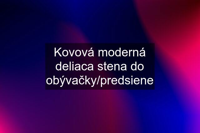 Kovová moderná deliaca stena do obývačky/predsiene