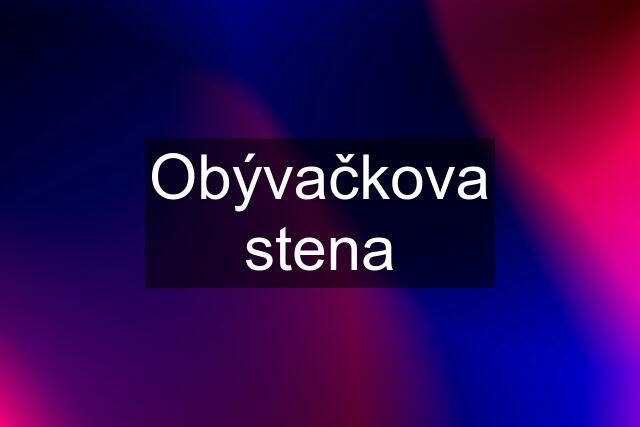 Obývačkova stena