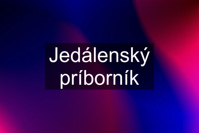 Jedálenský príborník