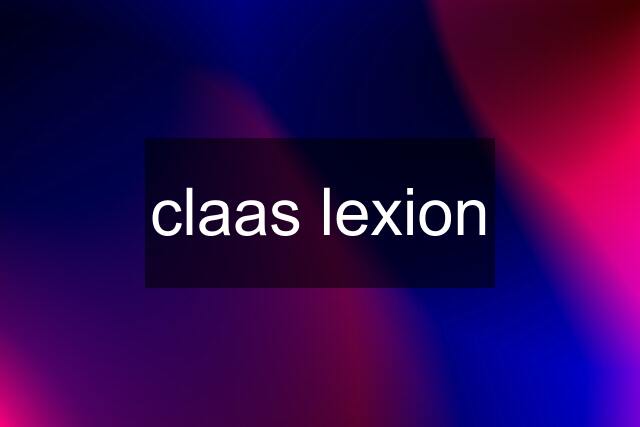 claas lexion