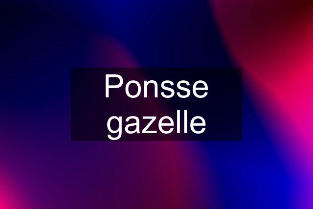 Ponsse gazelle