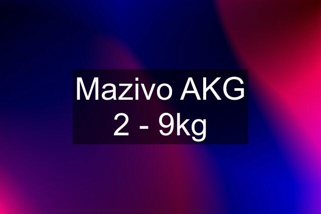 Mazivo AKG 2 - 9kg