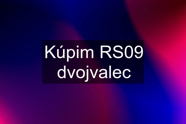 Kúpim RS09 dvojvalec