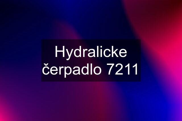 Hydralicke čerpadlo 7211