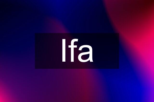 Ifa