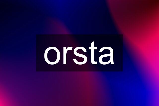 orsta