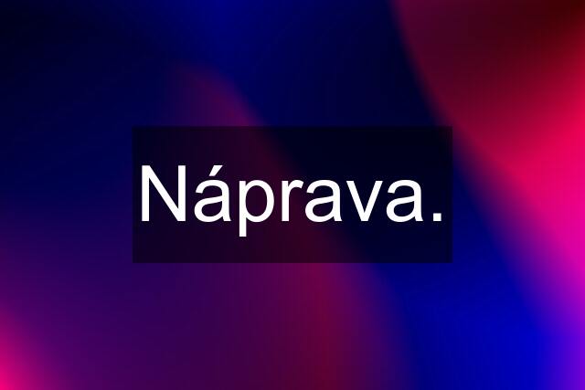 Náprava.