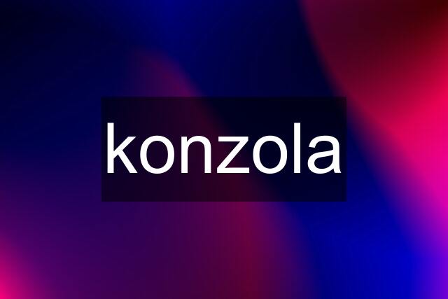 konzola