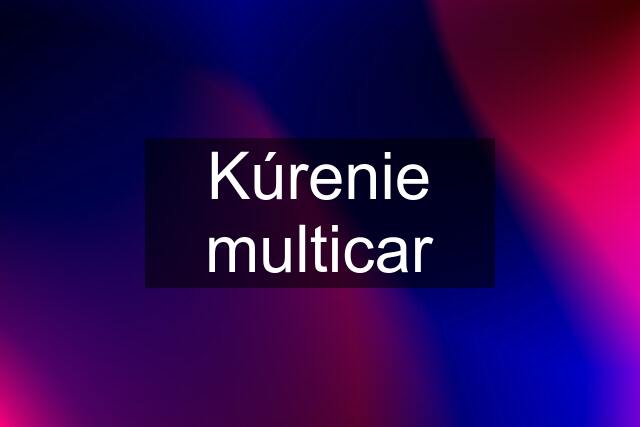 Kúrenie multicar