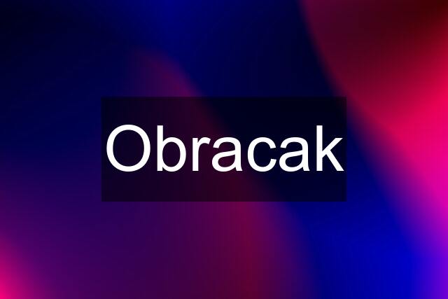 Obracak