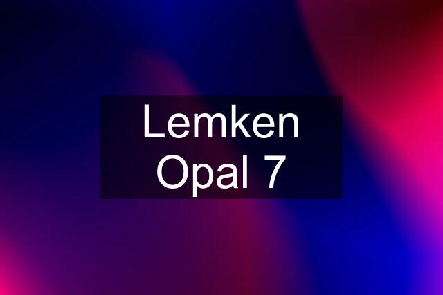 Lemken Opal 7