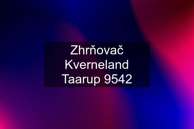 Zhrňovač Kverneland Taarup 9542