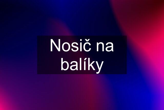 Nosič na balíky