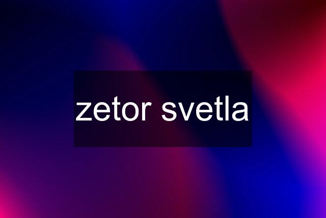 zetor svetla