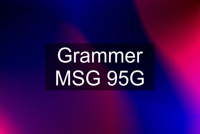 Grammer MSG 95G