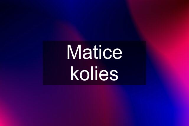 Matice kolies