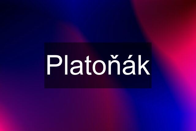 Platoňák