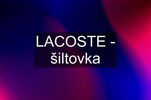 LACOSTE - šiltovka