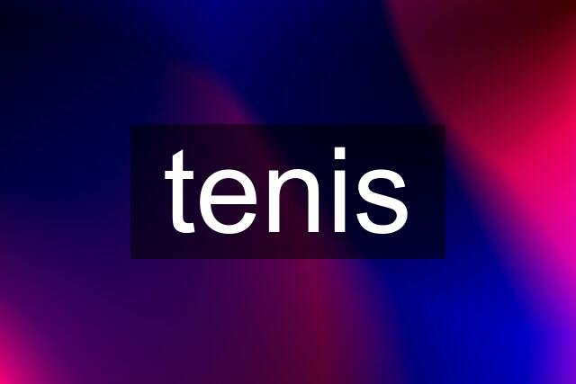 tenis