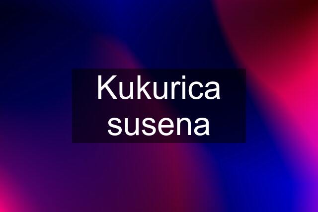 Kukurica susena