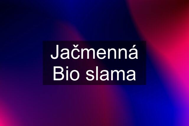 Jačmenná Bio slama