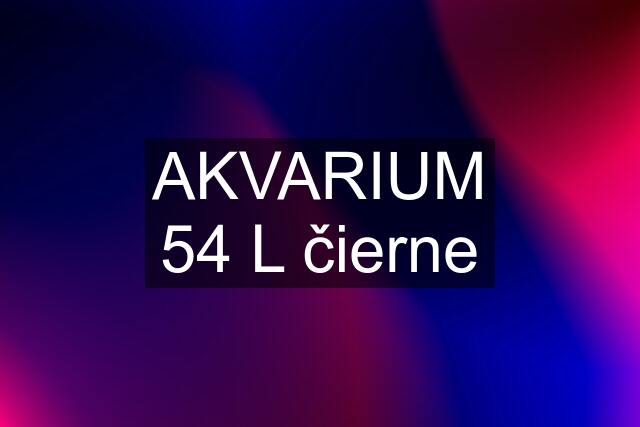 AKVARIUM 54 L čierne