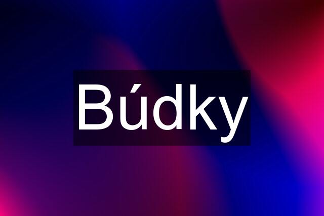 Búdky