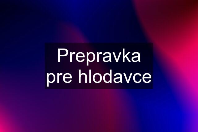 Prepravka pre hlodavce