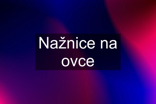 Nažnice na ovce