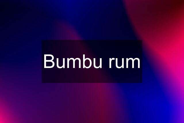 Bumbu rum