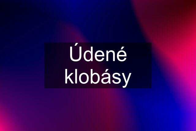 Údené klobásy