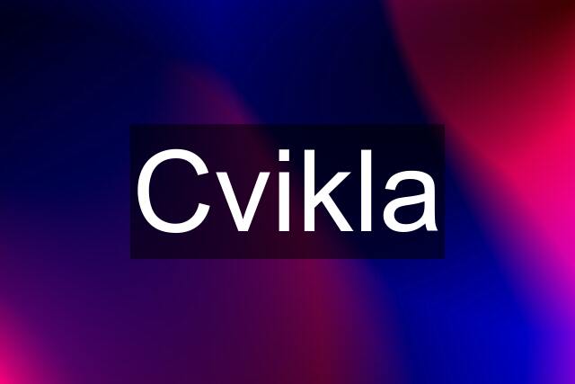 Cvikla