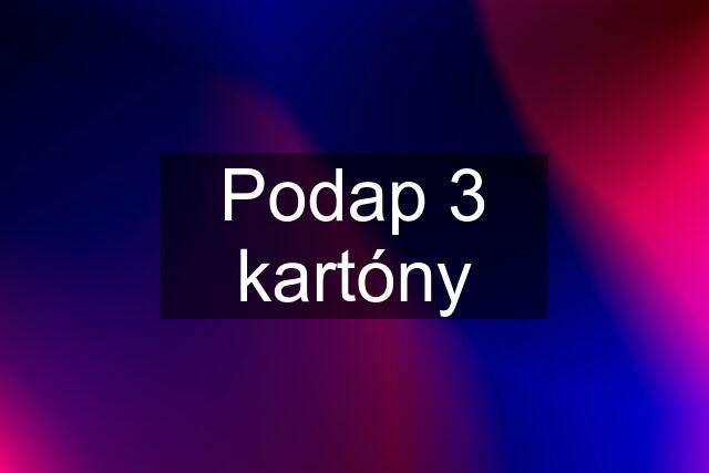 Podap 3 kartóny