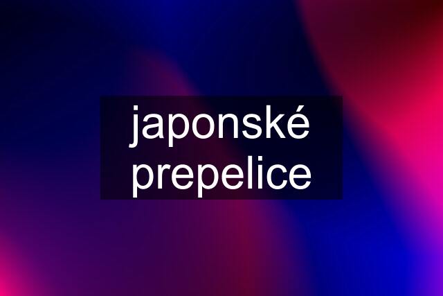 japonské prepelice