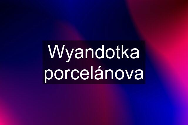 Wyandotka porcelánova