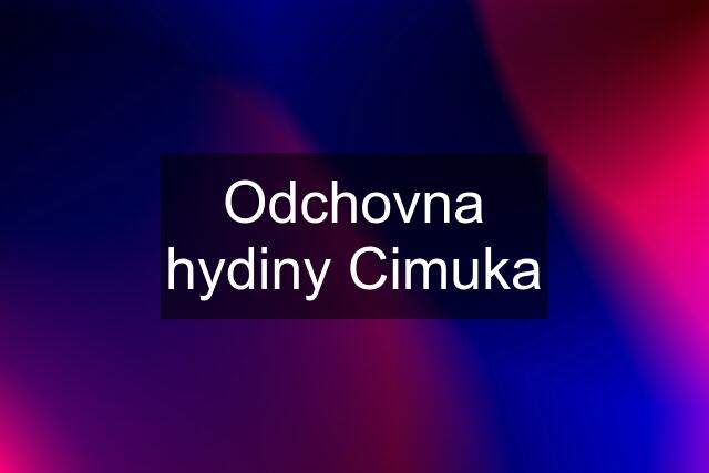 Odchovna hydiny Cimuka